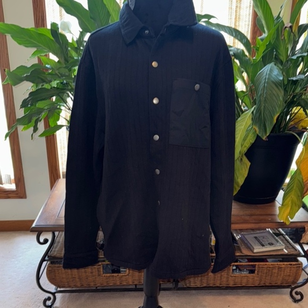 Goodfellow & Co Black Lightweight Shirt Jacket